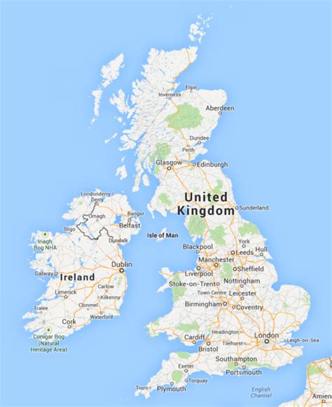 map of scotland and england google maps